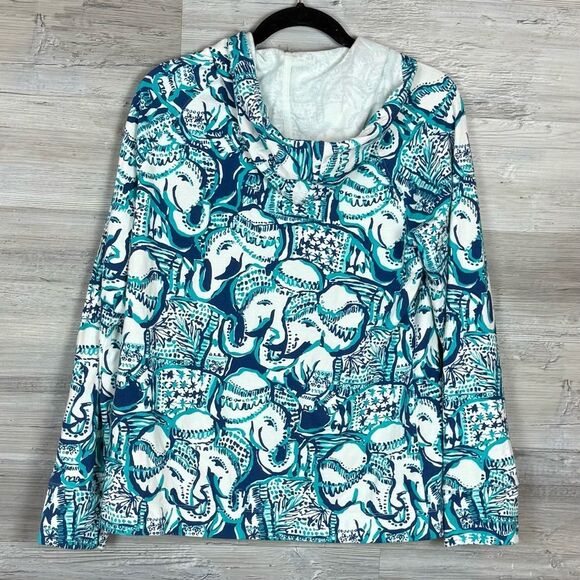 Lilly Pulitzer Half Zip Hooded Pullover - Picture 3 of 6